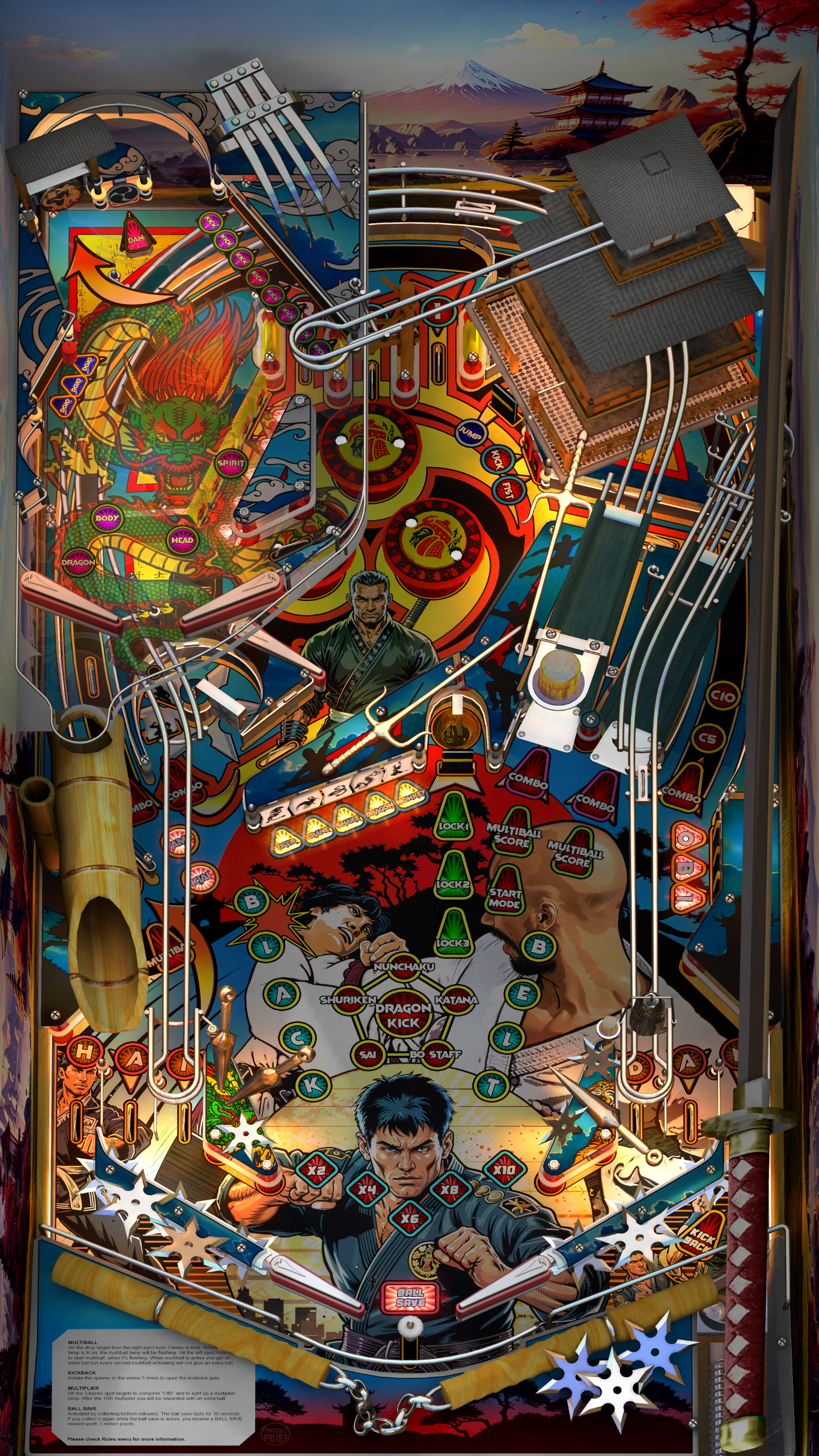 Zaccaria Blackbelt Deluxe Single Pack (For Legends Pinball HD and Legends Pinball Micro HD Only)