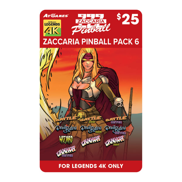 Zaccaria Legends 4K™ Pinball Pack 6 (Legends 4K™ ONLY)