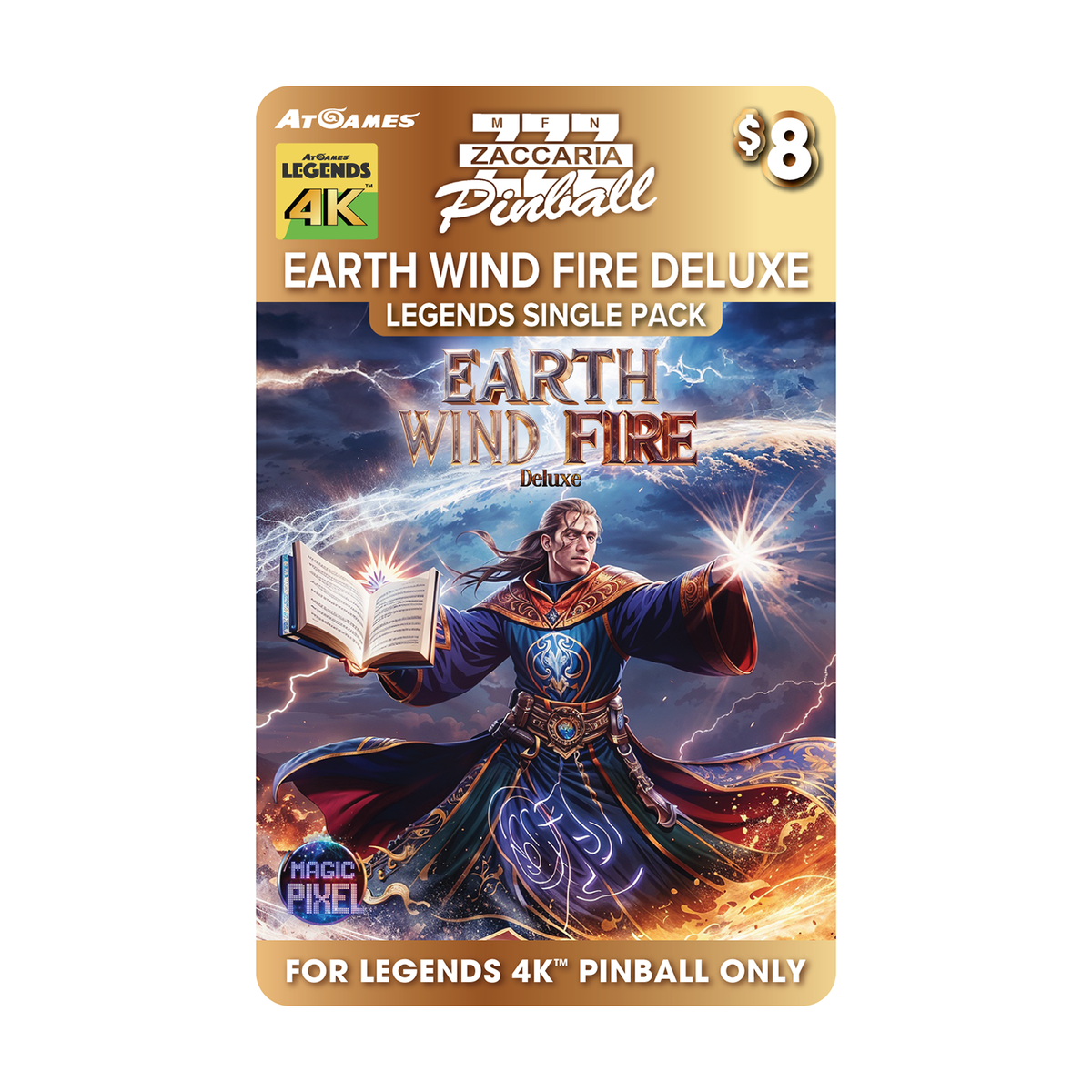 Zaccaria Earth Wind Fire Deluxe Single Pack (For Legends 4K™ Pinball O
