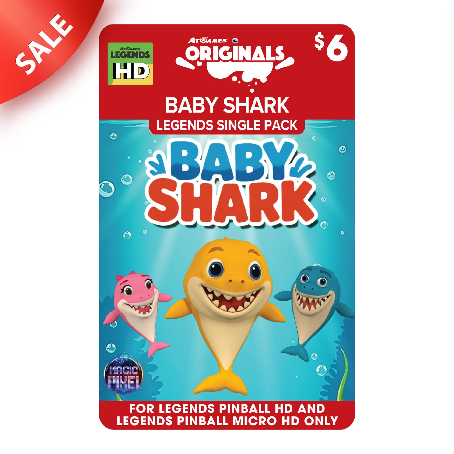 Baby Shark Legends Single Pack (Legends Pinball HD and Legends Pinball Micro HD ONLY)