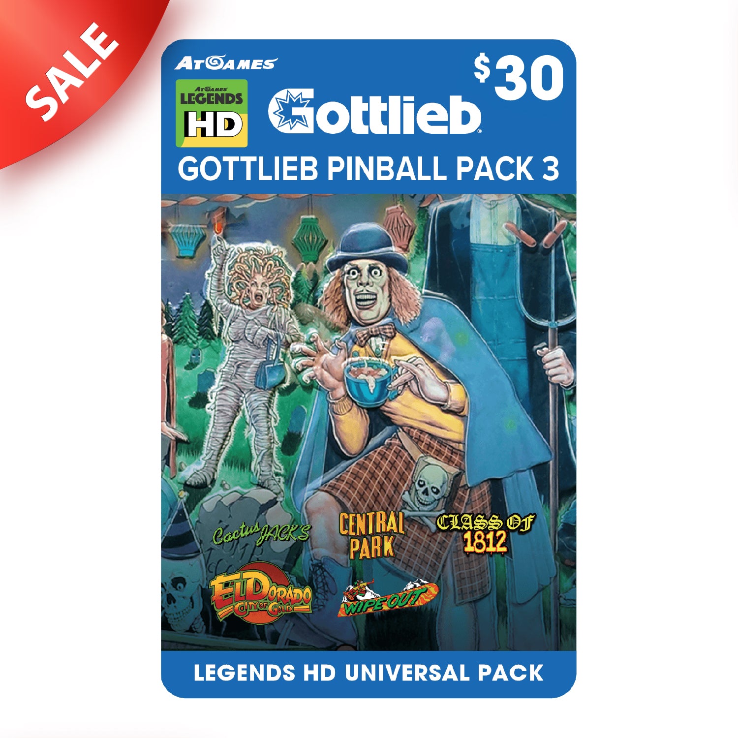 Gottlieb Pinball Pack 3 (Legends HD Universal Pack)