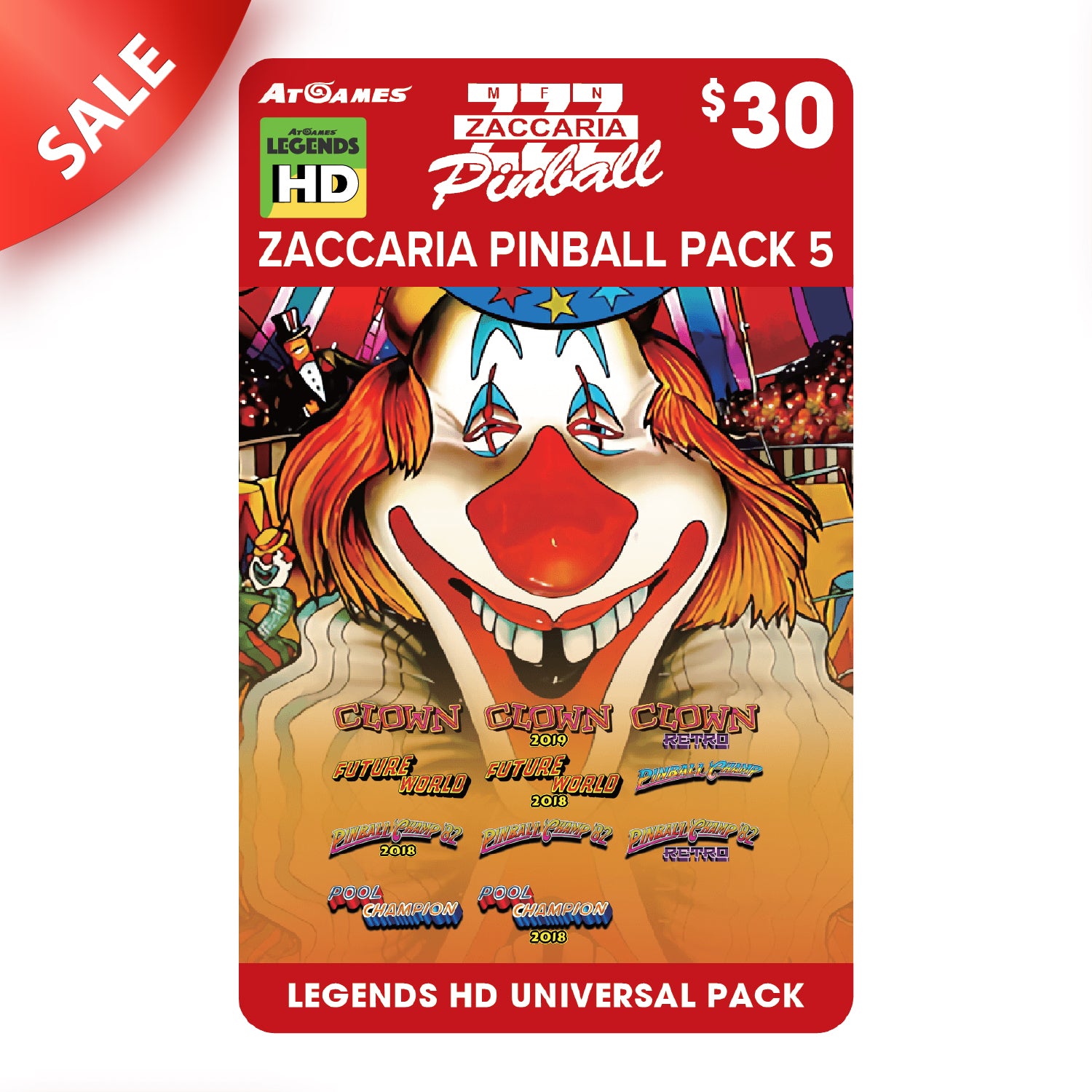 Zaccaria Pinball Pack 5 (Legends HD Universal Pack)