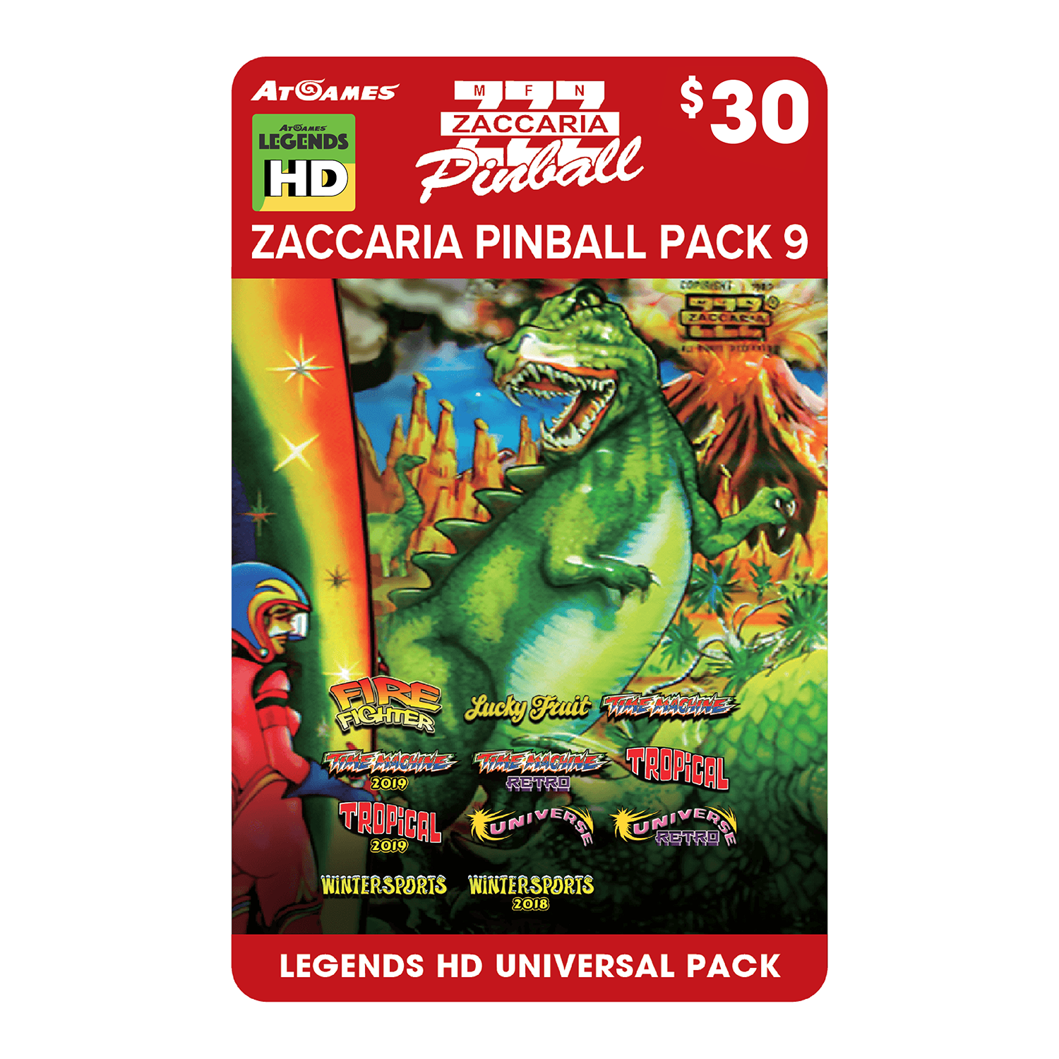 Zaccaria Pinball Pack 9 (Legends HD Universal Pack) Zaccaria Pinball Pack 9 (Legends HD Universal Pack)