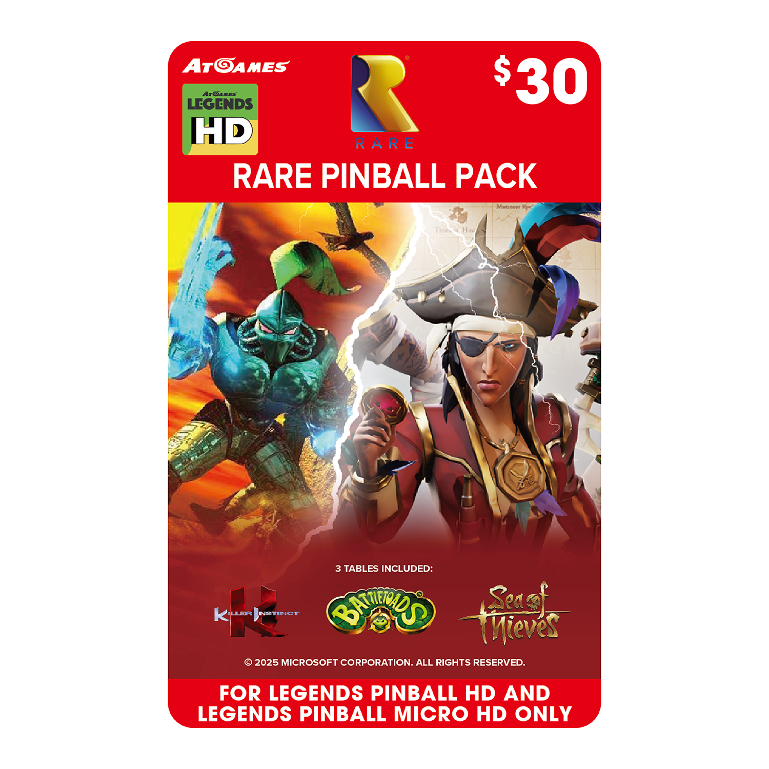 Rare Pinball Pack (For Legends Pinball HD and Legends Pinball Micro HD
