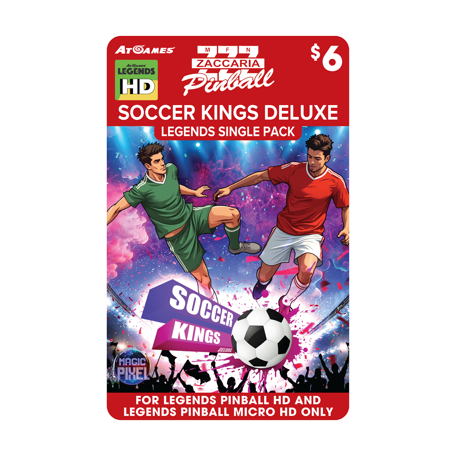 ALCAZAR ゲームカートリッジ PONYC Zaccaria Soccer Kings Deluxe Legends Single Pack (For Legends Pinball
