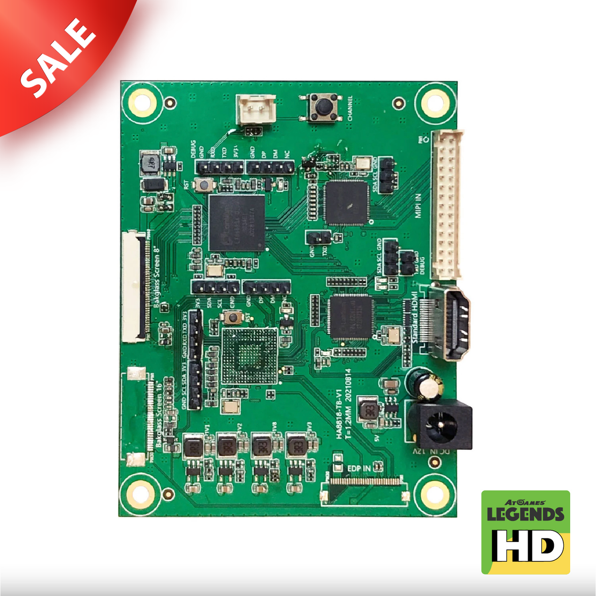 Preorder - Video Input Backglass Switchboard for Legends Pinball Micro HD