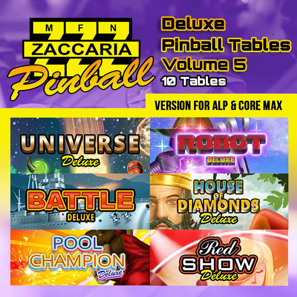 Zaccaria HD Pinball Volume 5 for Legends Pinball HD & Core Max