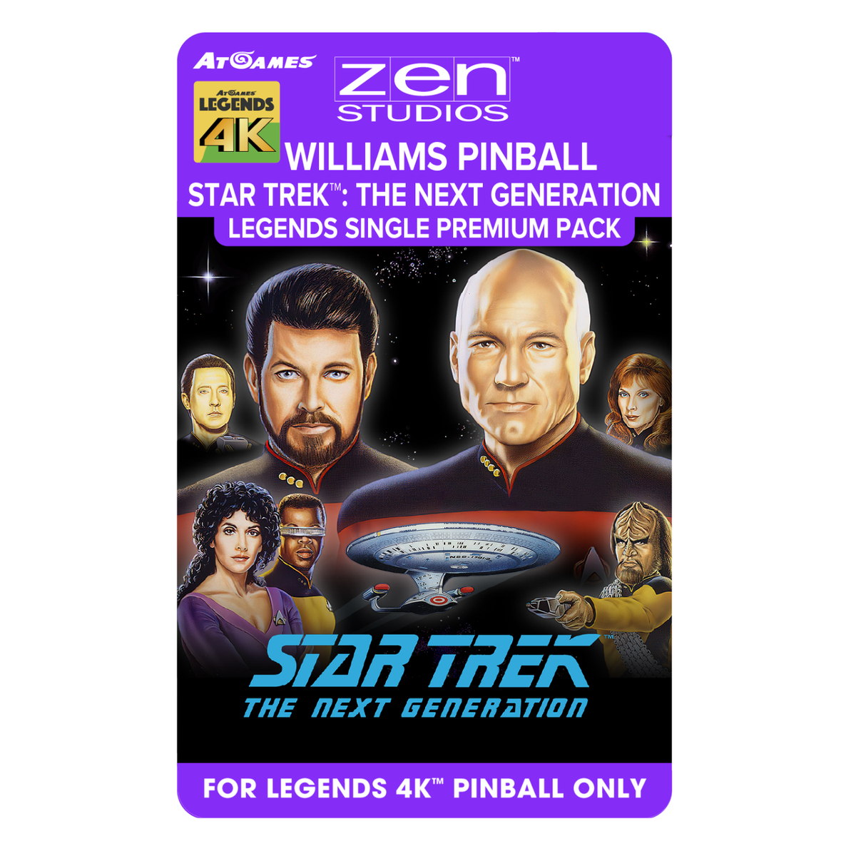 Williams™ Pinball Star Trek™: The Next Generation Legends Single Premi