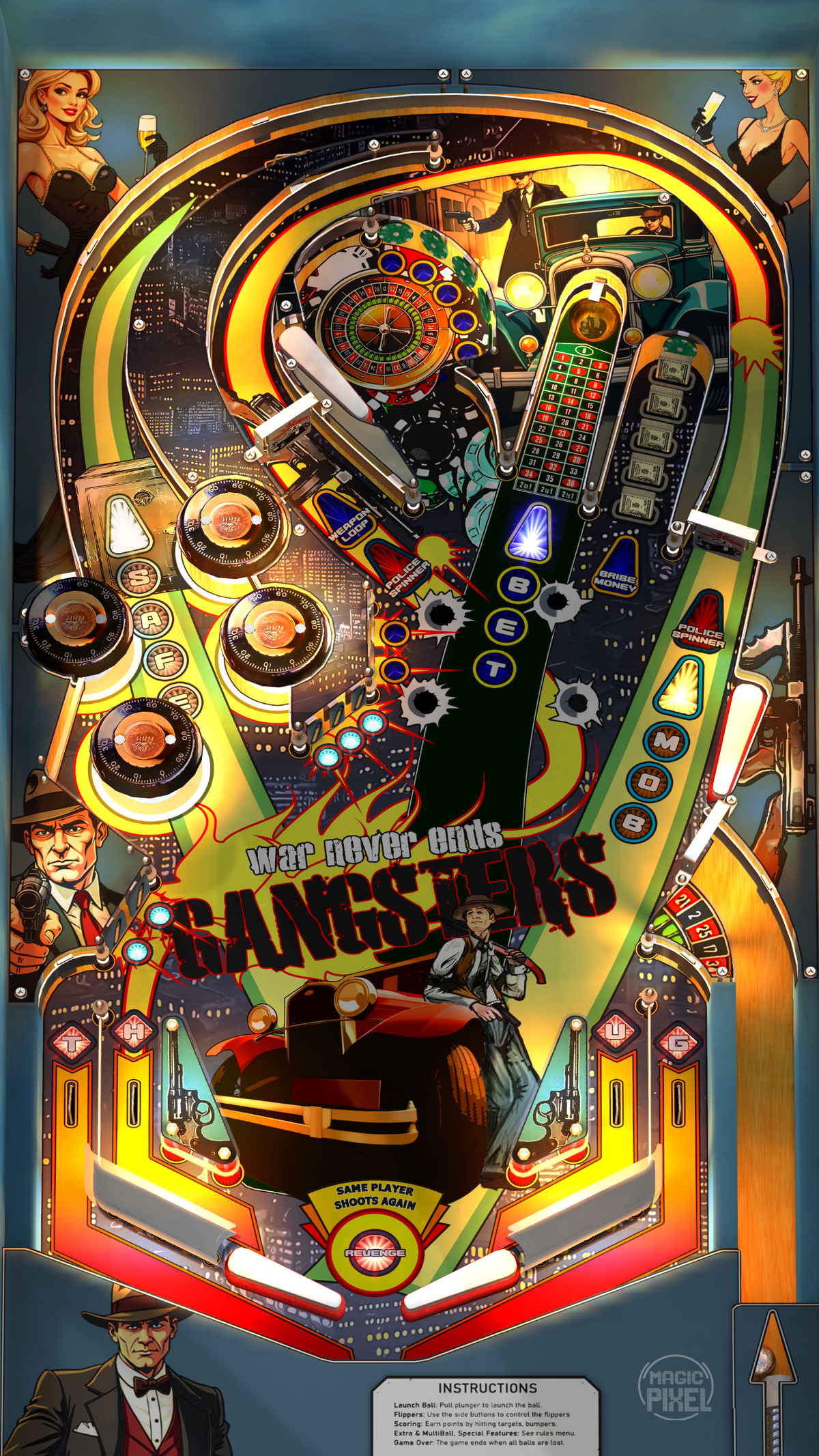 Zaccaria Gangsters (For Legends Pinball HD and Legends Pinball Micro HD Only)