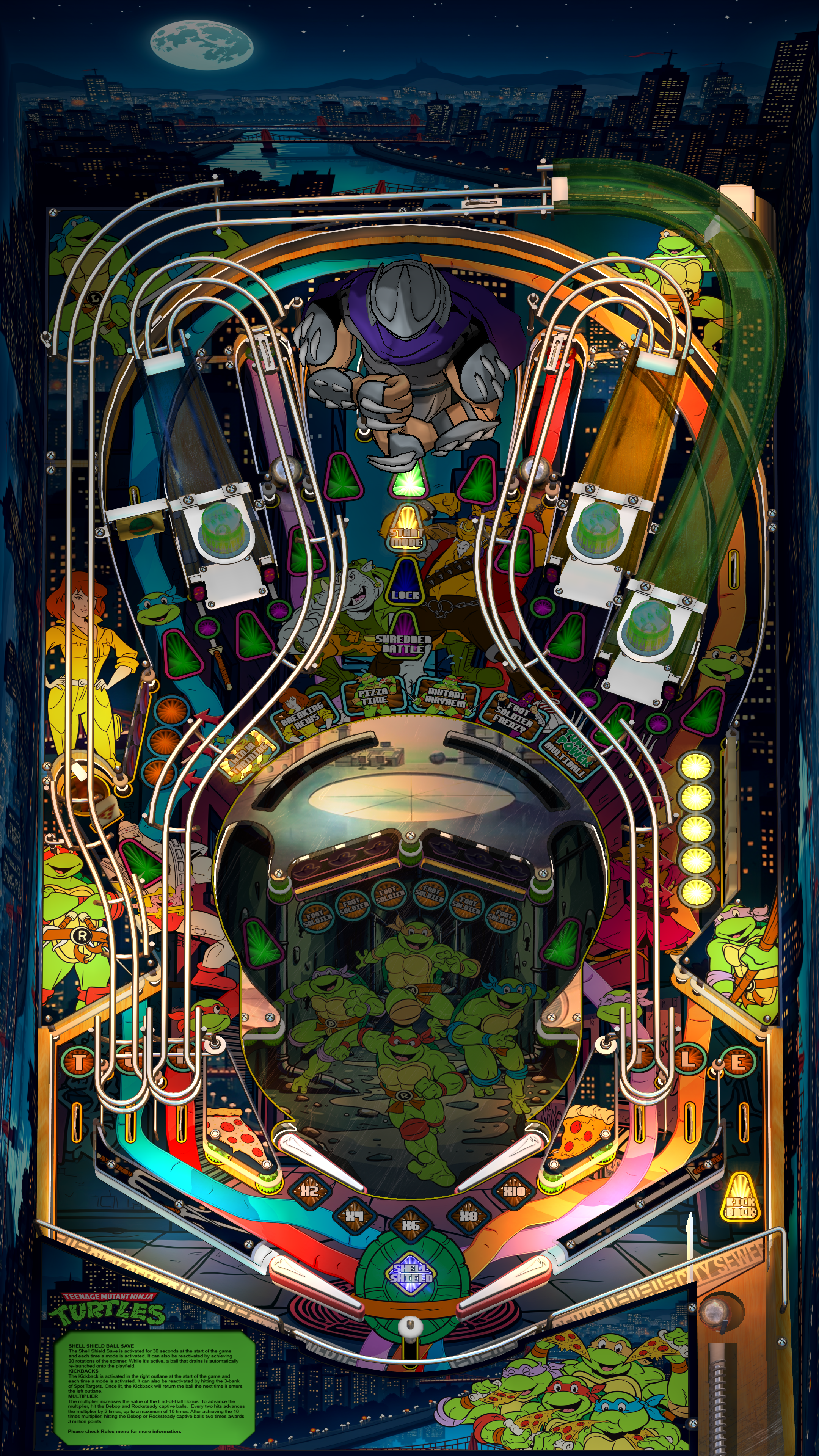 Teenage Mutant Ninja Turtles (Legends Pinball HD and Legends Pinball Micro HD ONLY)