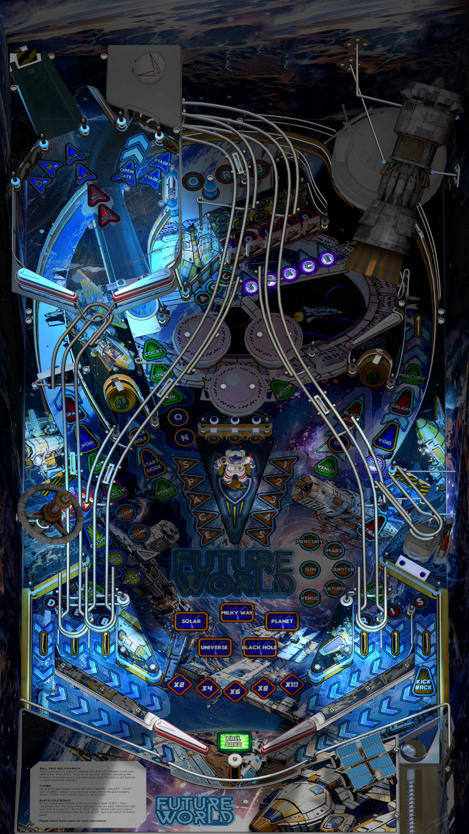 Zaccaria Future World Deluxe Legends Single Pack (For Legends Pinball HD and Legends Pinball Micro HD Only)
