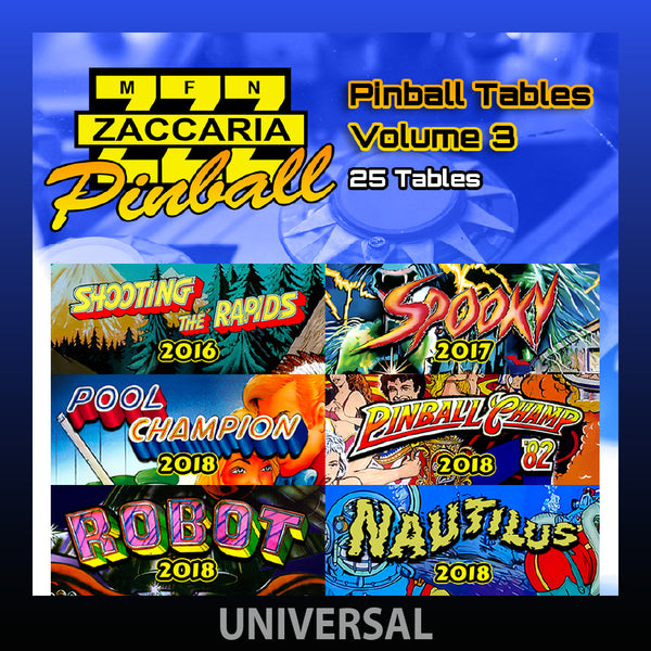 Zaccaria HD Pinball Volume 3 (Universal, Legends HD ONLY)