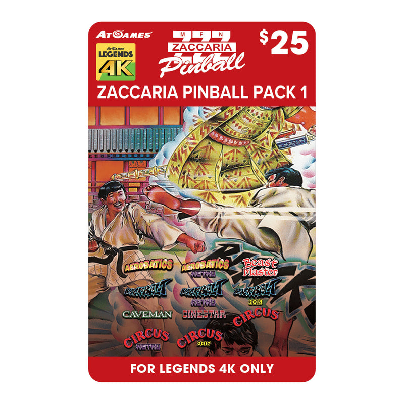 Preorder - Zaccaria 4K Pinball Pack 1
