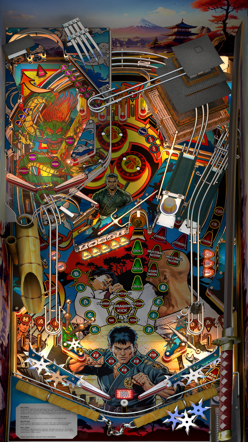 Zaccaria Blackbelt Deluxe Single Pack (Legends Pinball HD and Legends Pinball Micro HD ONLY)
