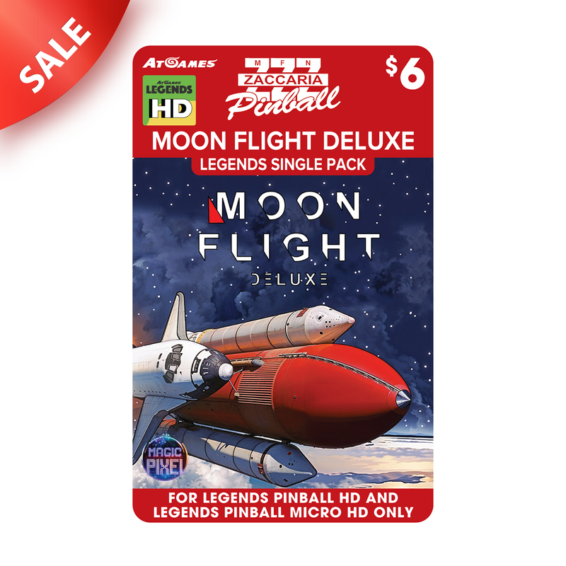 Zaccaria Moon Flight Deluxe Single Pack (For Legends Pinball HD and Legends Pinball Micro HD Only)