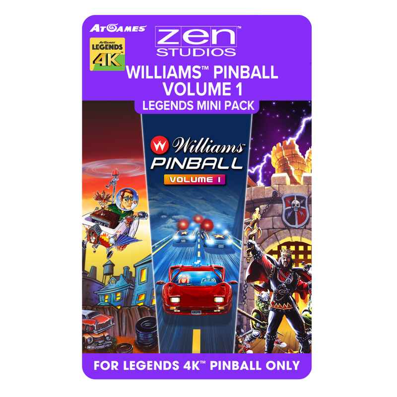 Williams™ Pinball Volume 1 Legends Mini Pack (For Legends 4K™ Pinball ONLY)