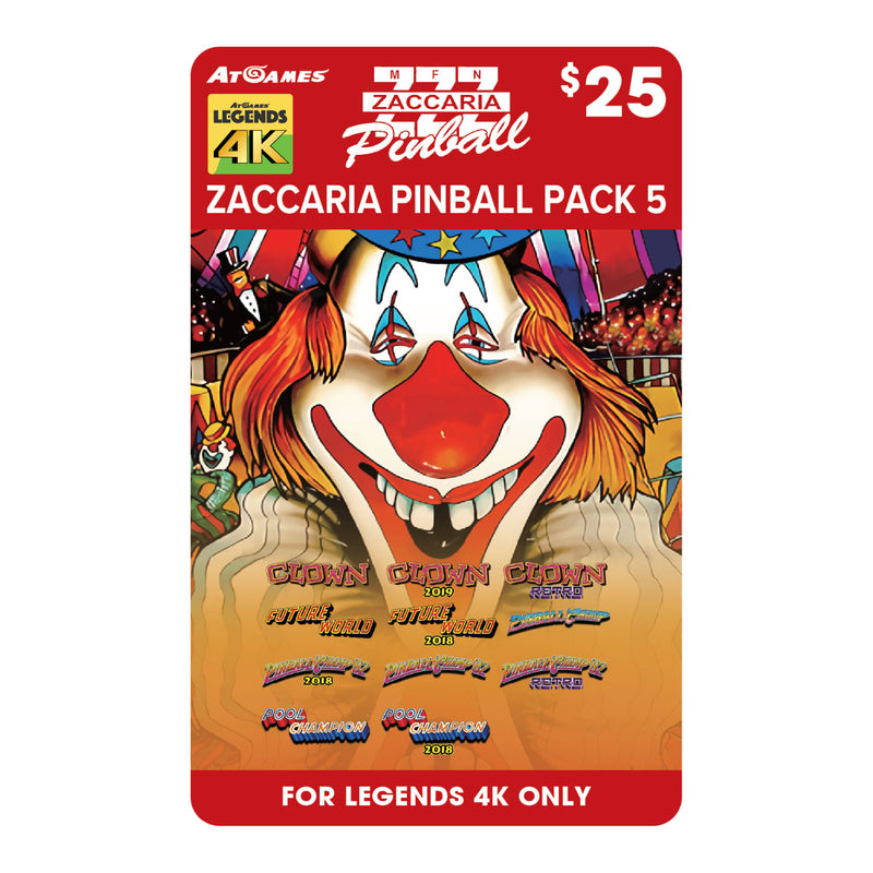 Preorder - Zaccaria 4K Pinball Pack 5