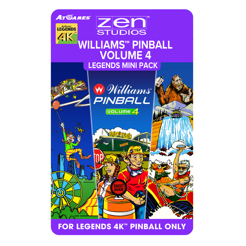 Williams™ Pinball Volume 4 Legends Mini Pack (For Legends 4K™ Pinball ONLY)