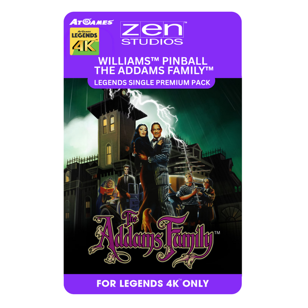 Williams™ Pinball The Addams Family™ Legends Single Premium Pack (For Legends 4K™ Pinball ONLY)