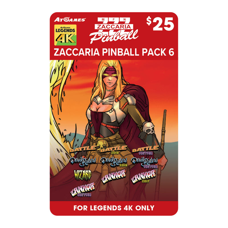 Zaccaria Legends 4K™ Pinball Pack 6