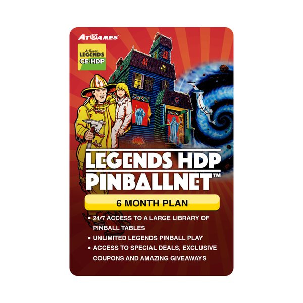 Legends PinballNet™ - 6 Month Plan for Legends Pinball HDP™ TMNT Machine