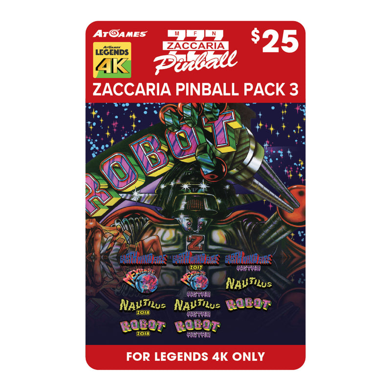 Zaccaria Legends 4K™ Pinball Pack 3