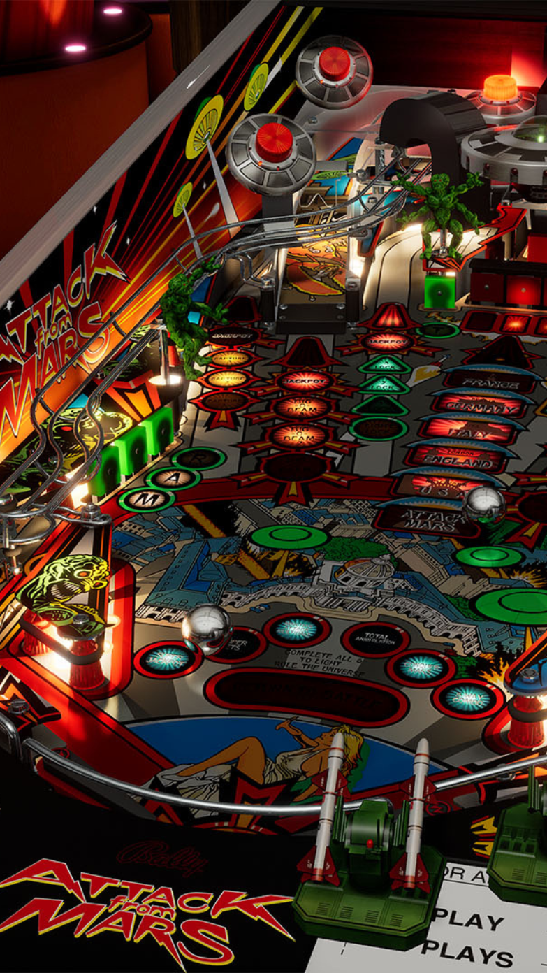 Williams™ Pinball: Attack from Mars™ (For Legends 4K™ Pinball ONLY)