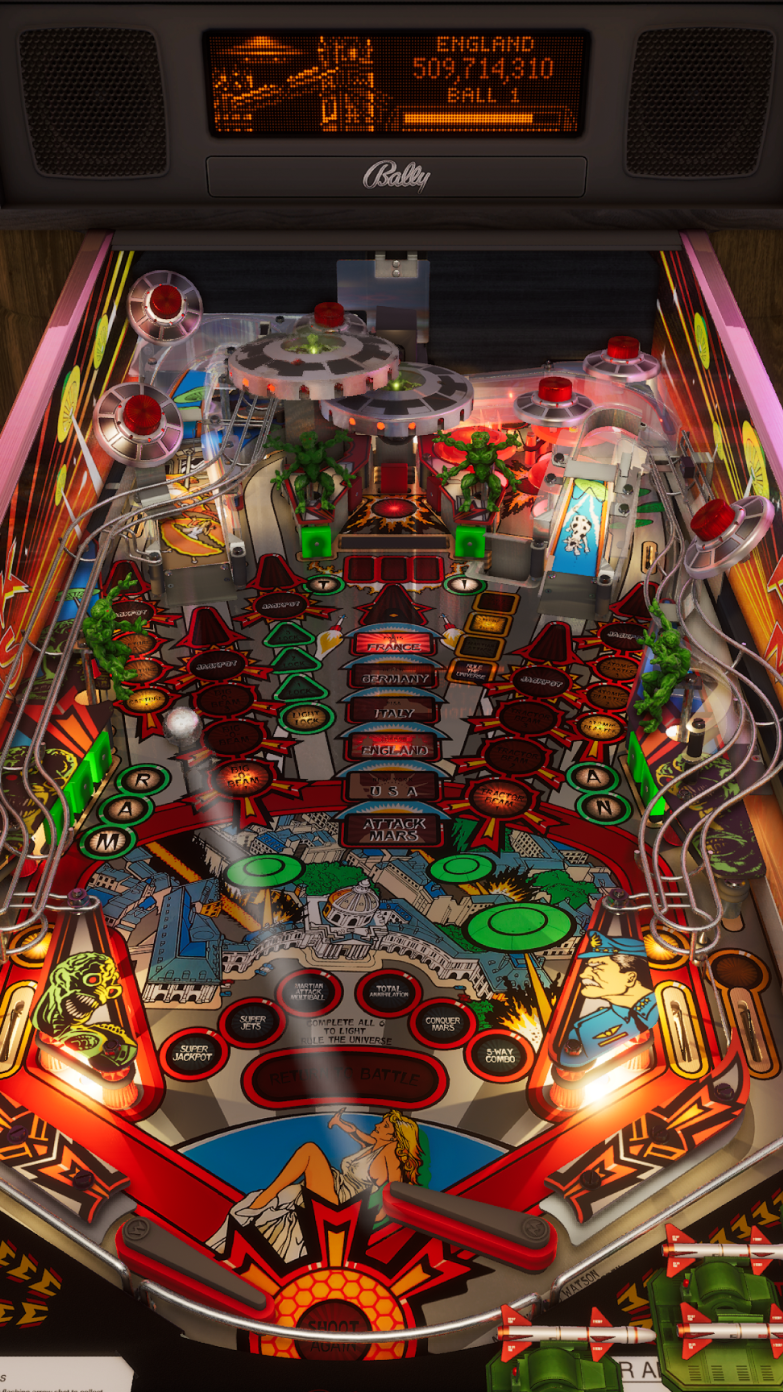 Williams™ Pinball: Attack from Mars™ (For Legends 4K™ Pinball ONLY)