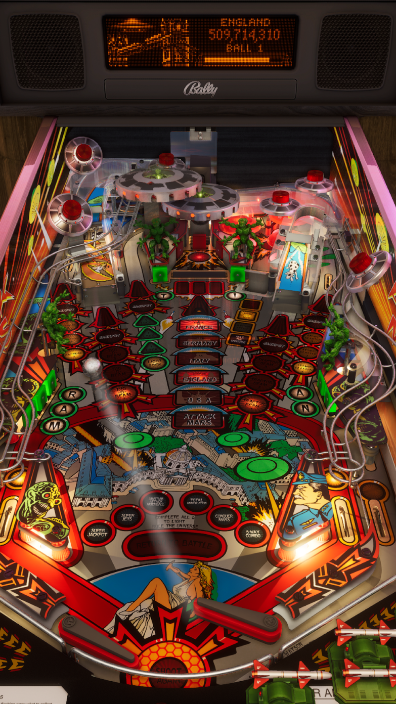 Williams™ Pinball: Attack from Mars™ (Legends 4K™ ONLY)