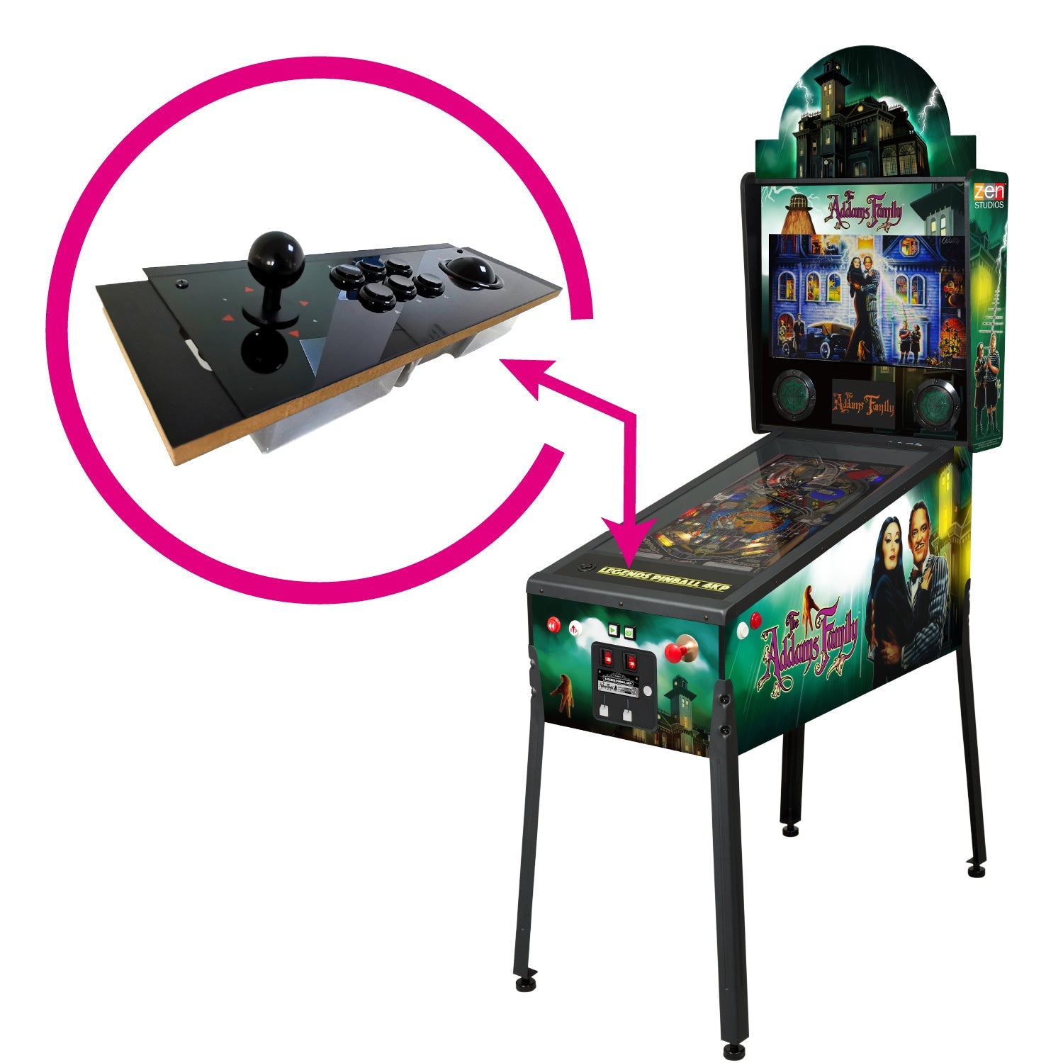 Arcade Control Panel for Legends Pinball HDP™ TMNT