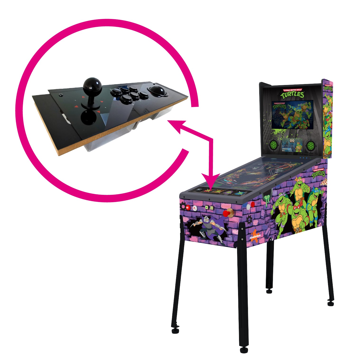 Arcade Control Panel for Legends Pinball HDP™ TMNT