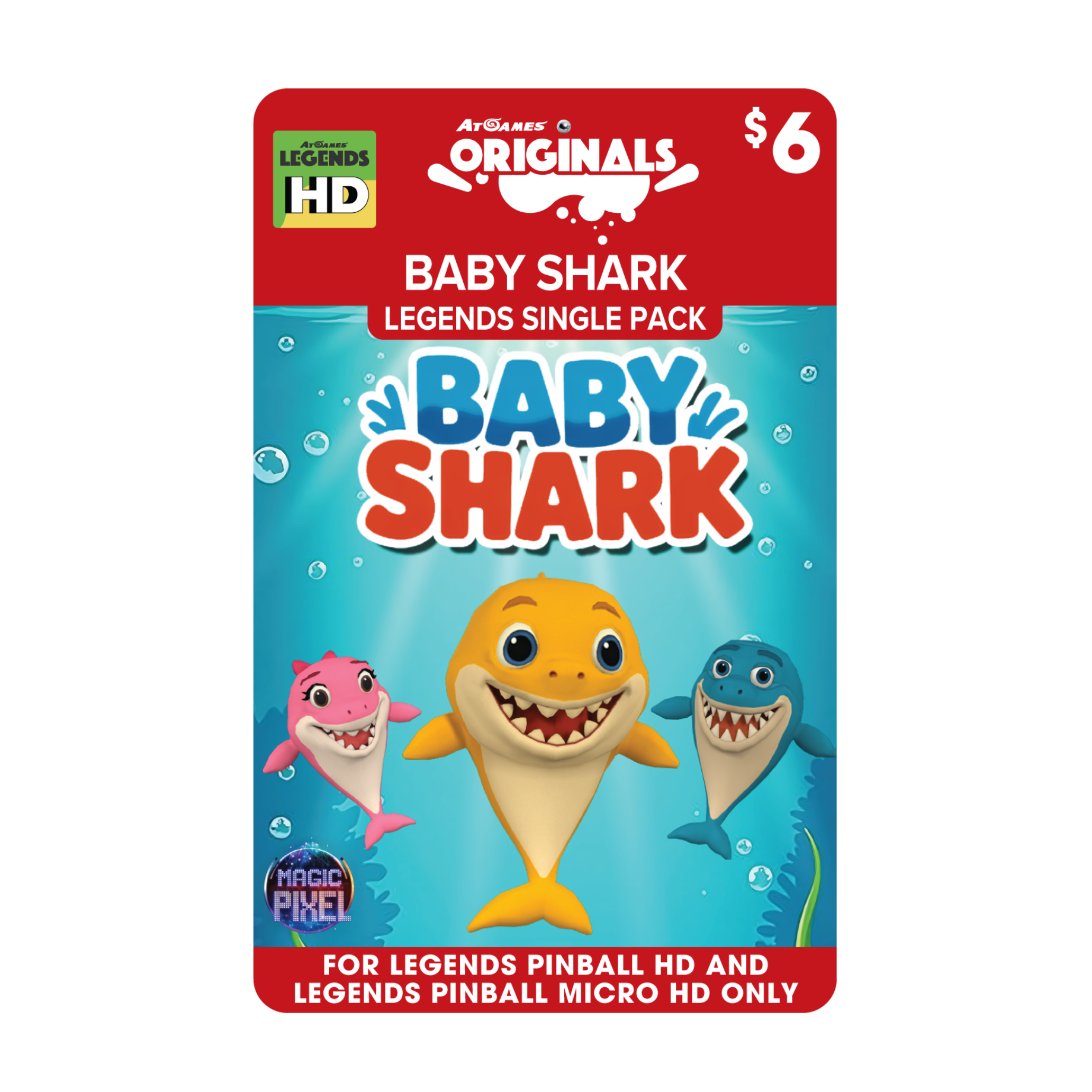 Baby Shark Legends Single Pack (Legends Pinball HD and Legends Pinball Micro HD ONLY)