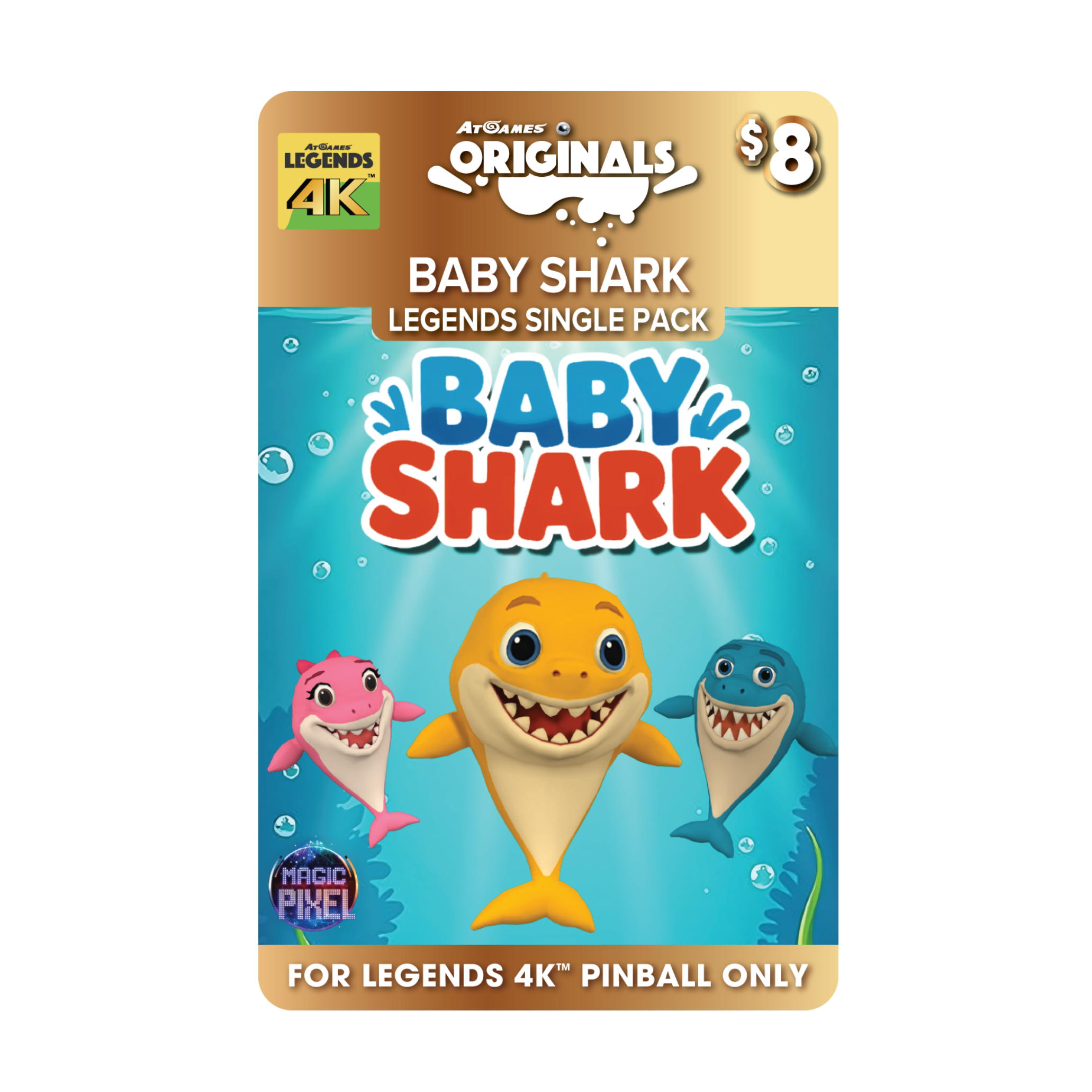 Baby Shark Legends Single Pack (For Legends 4K™ Pinball ONLY)