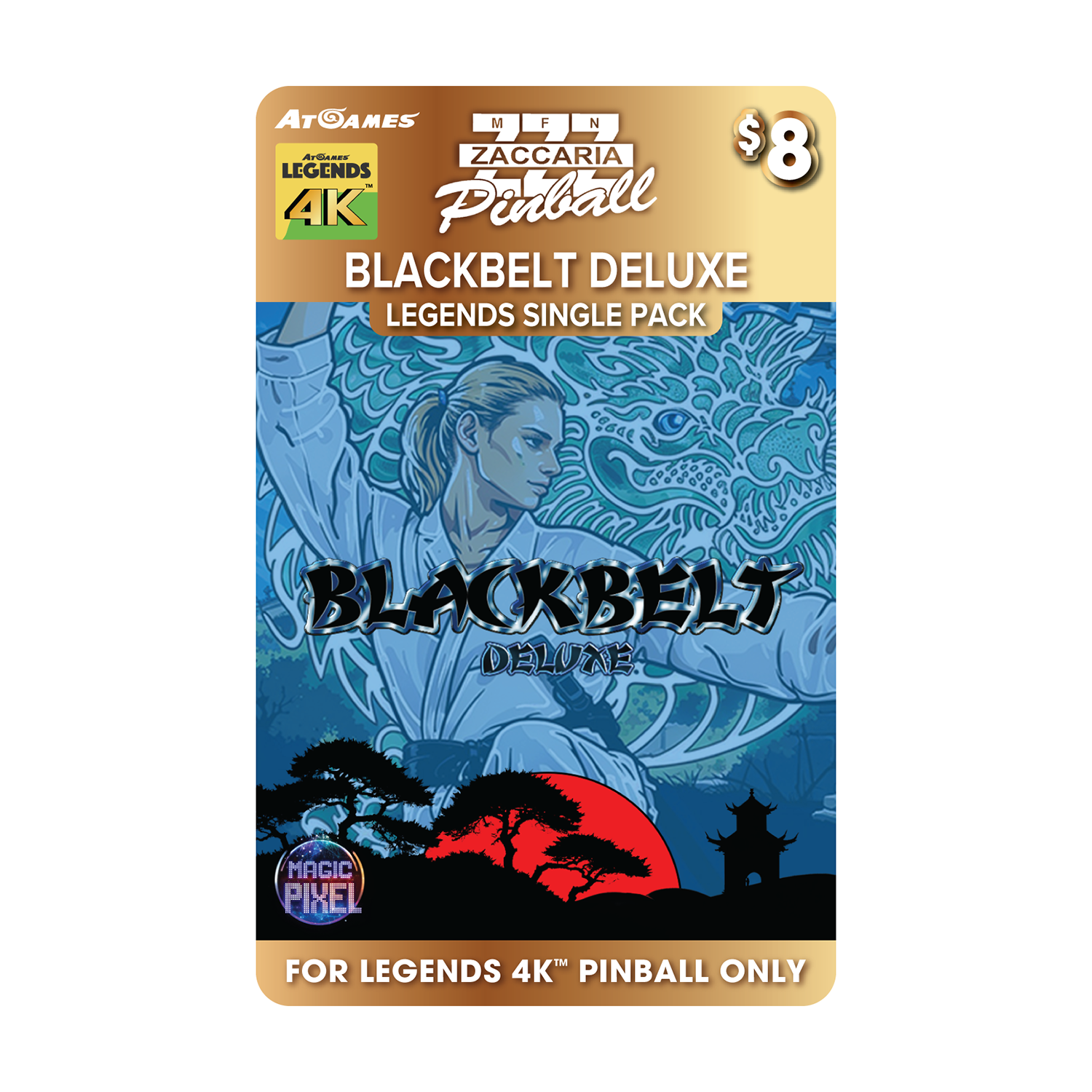 Zaccaria Blackbelt Deluxe Legends Single Pack (For Legends 4K™ Pinball ONLY)