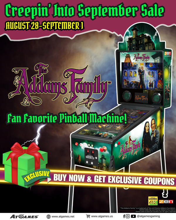 AtGames Affordable Financing Legends Pinball 4KP The Addams Family™ [SE] Initial Payment $500