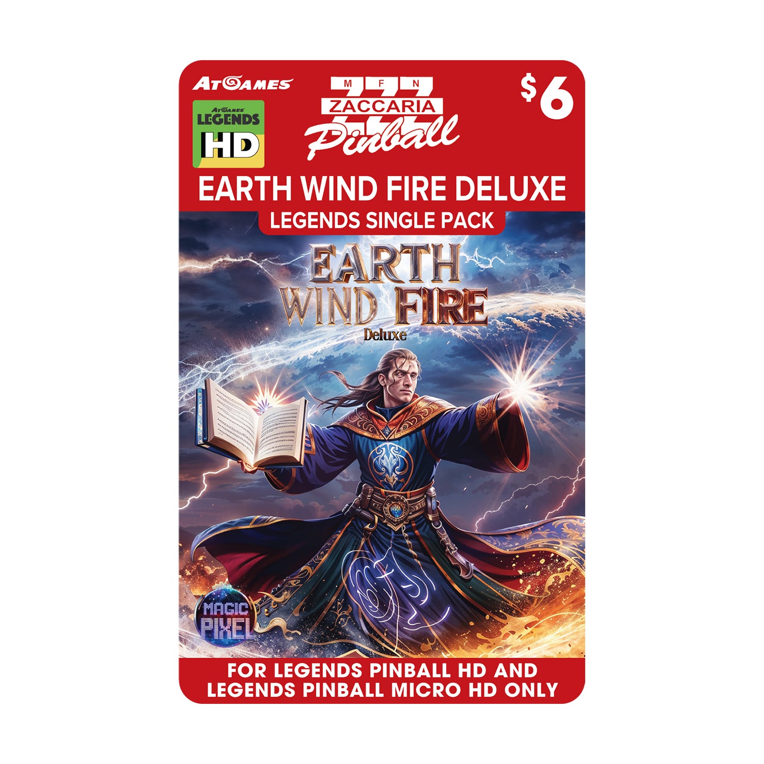 Zaccaria Earth Wind Fire Deluxe Single Pack (For Legends Pinball HD and Legends Pinball Micro HD Only)