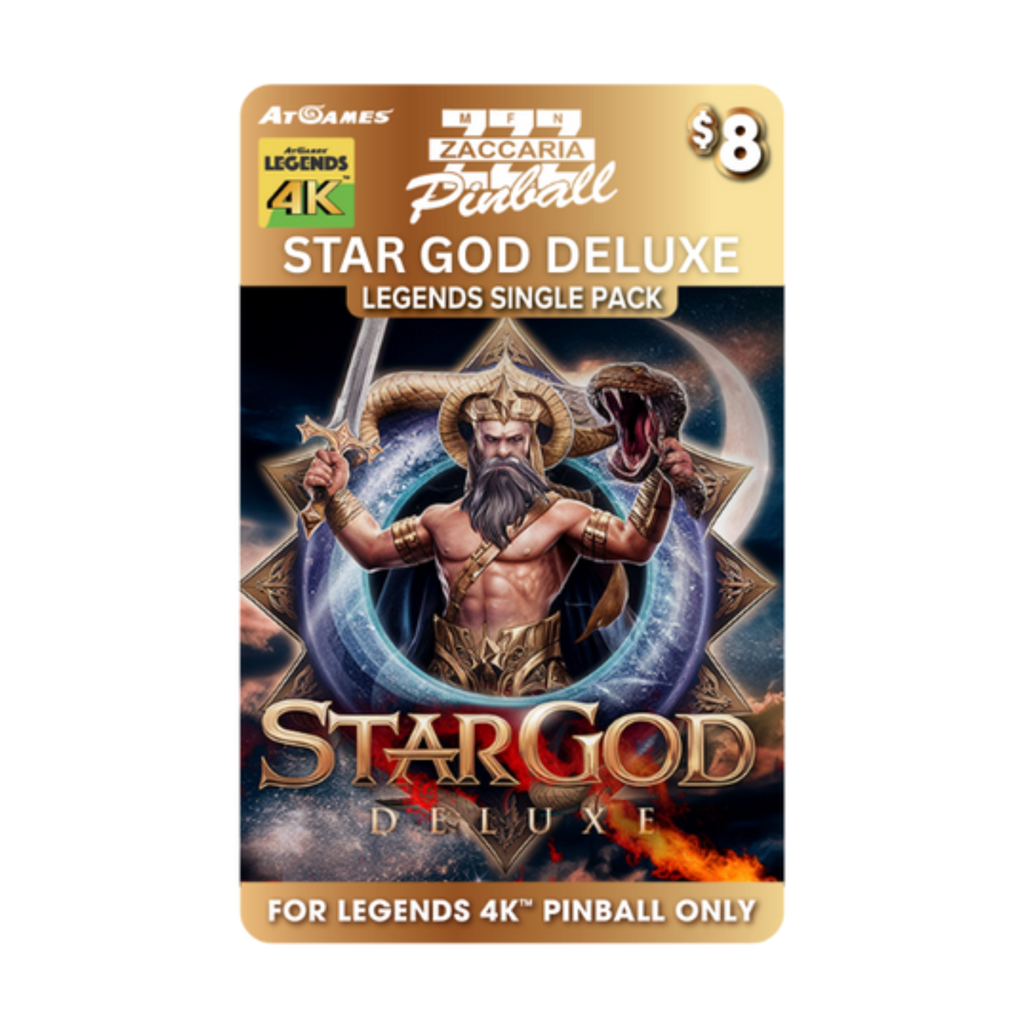 Zaccaria Star God Deluxe Legends Single Pack (For Legends 4K™ Pinball ONLY)