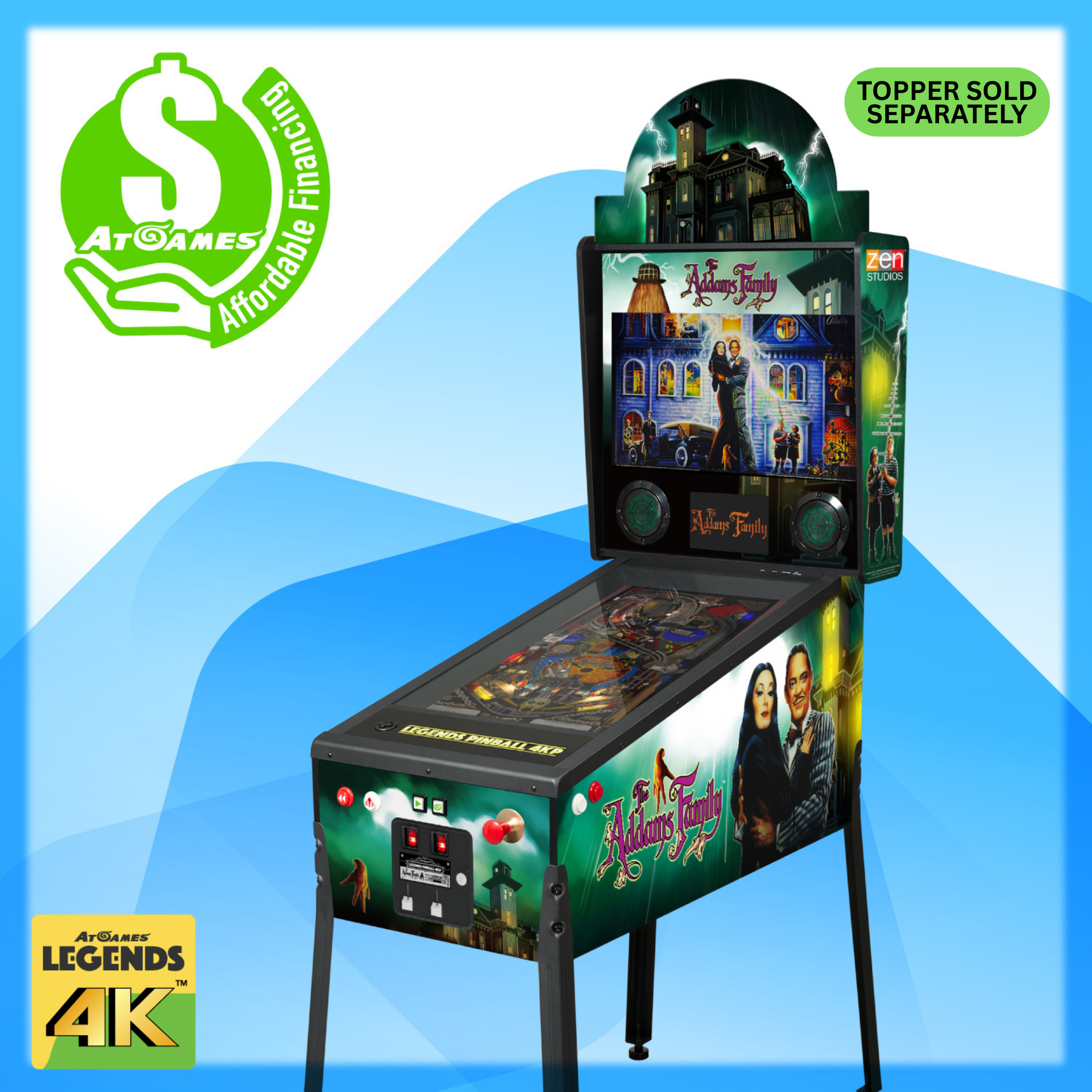 AtGames Affordable Financing Legends Pinball 4KP The Addams Family™ [S AtGames Affordable Financing Legends Pinball 4KP The Addams Family™ [S