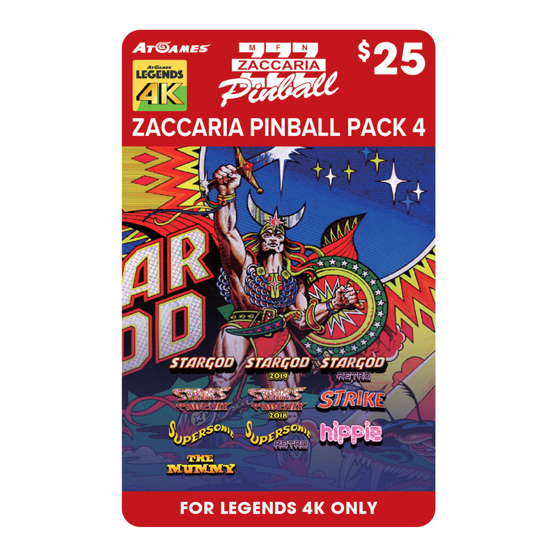 Preorder - Zaccaria 4K Pinball Pack 4