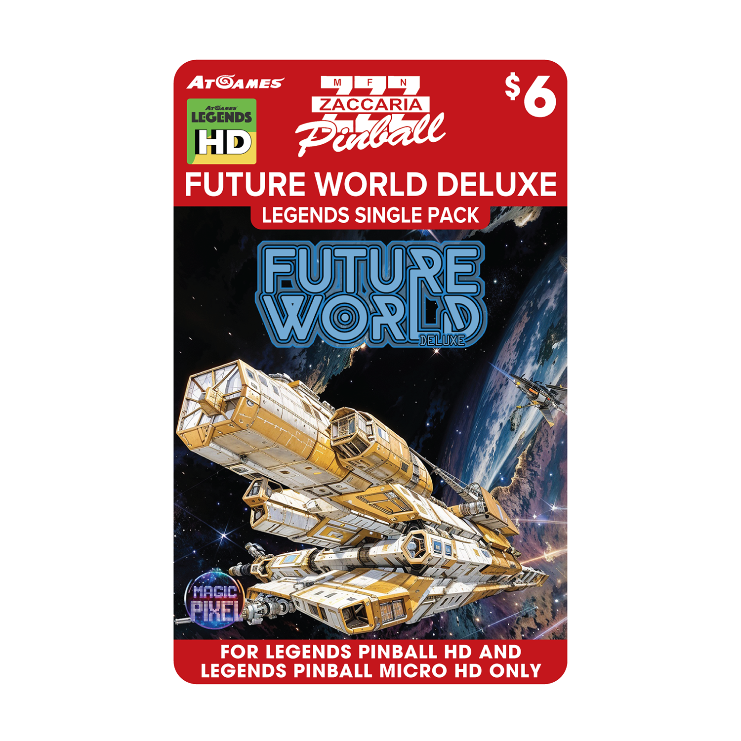 Zaccaria Future World Deluxe Legends Single Pack (For Legends Pinball HD and Legends Pinball Micro HD Only)