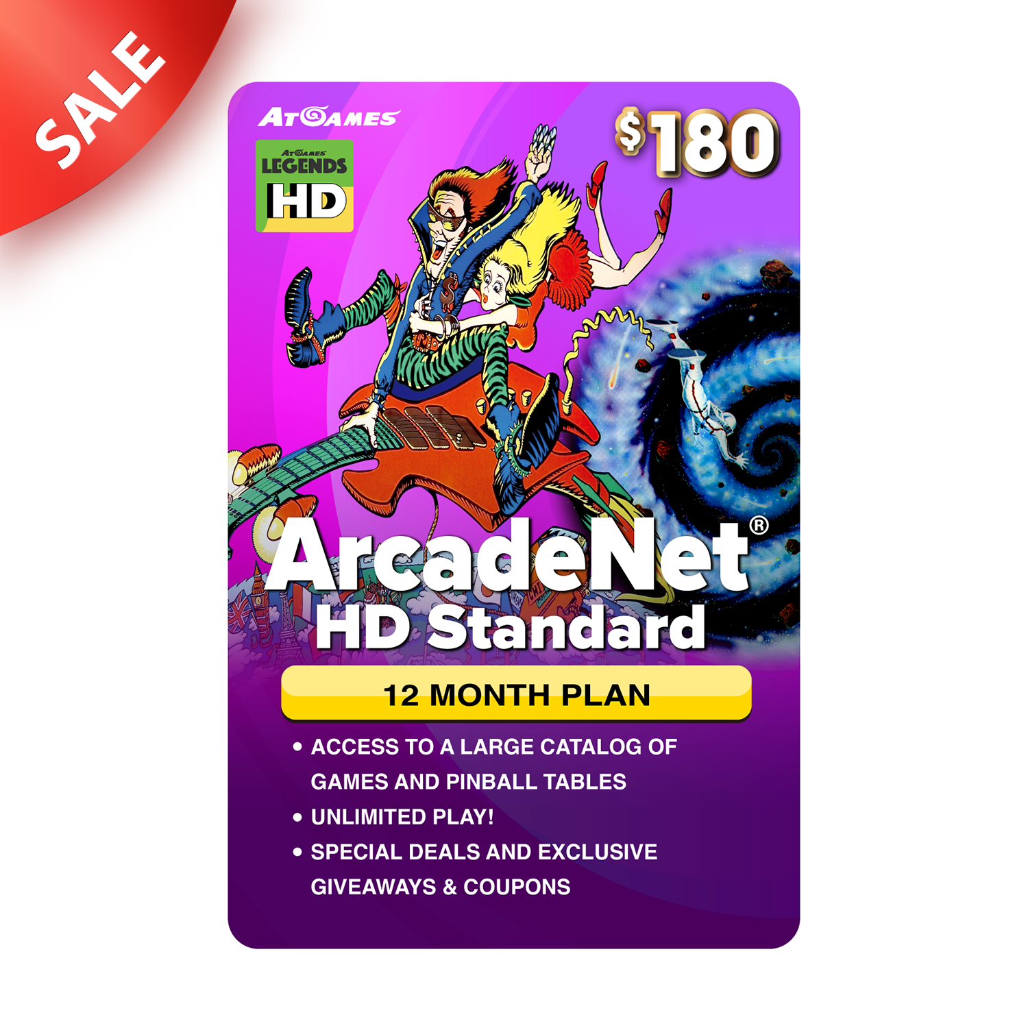 ArcadeNet® HD Standard Plan Prepaid (Legends HD ONLY)