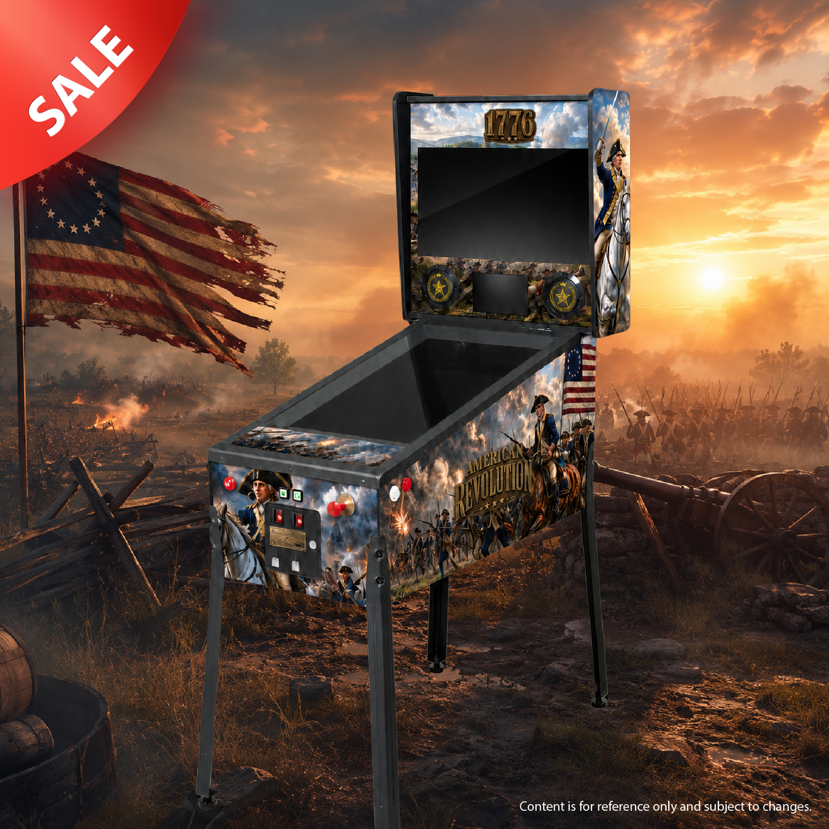 Preorder - Legends Pinball 4KP 1776 American Revolution Premium Starter with SSF Kit™ Preinstalled