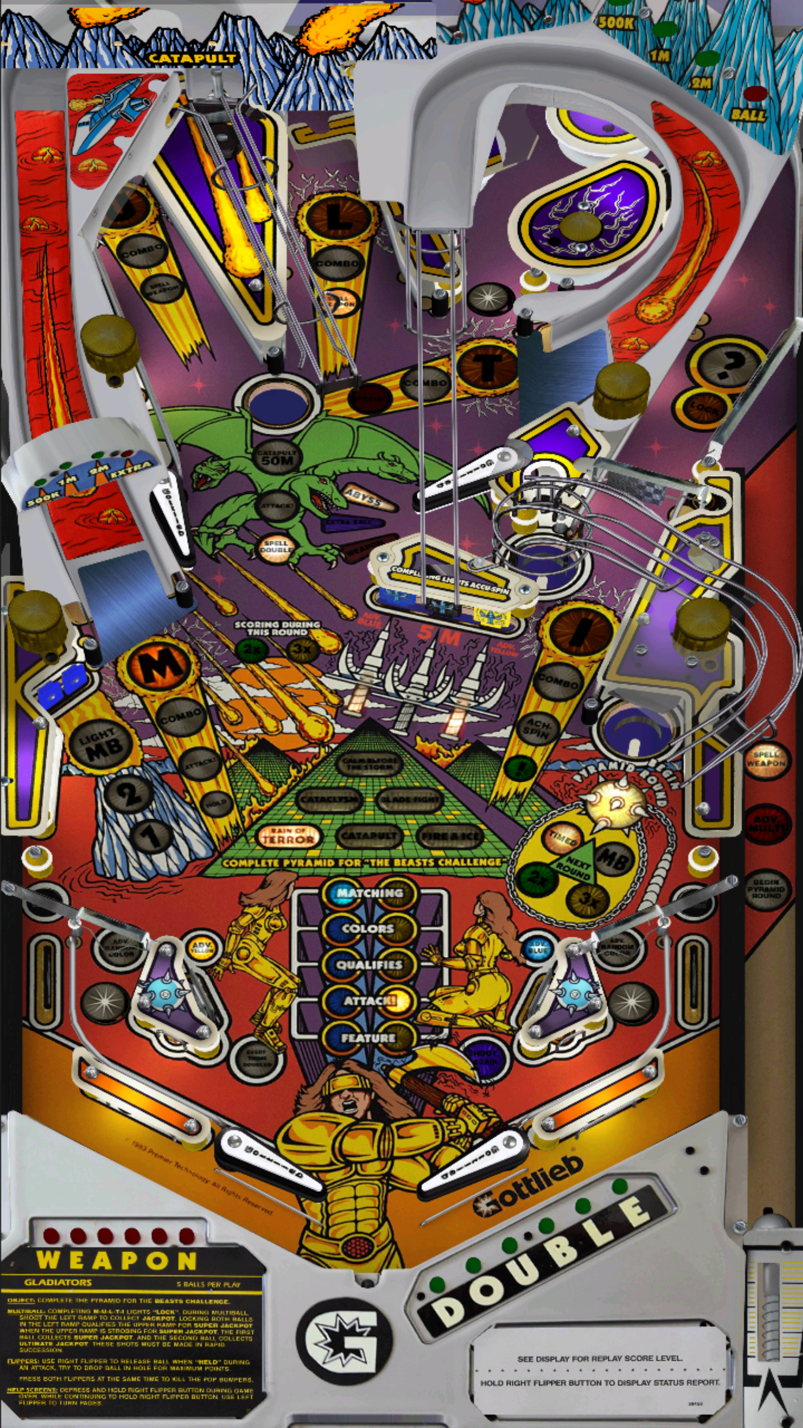 Gottlieb Pinball Pack 4 (For Legends 4K™ Pinball ONLY)