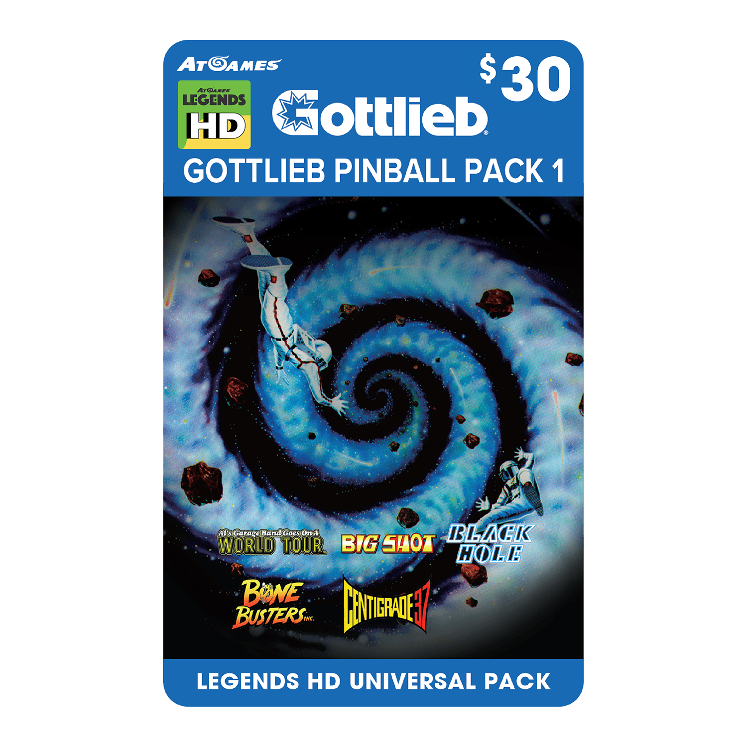 Gottlieb Pinball Pack 1 (Legends HD Universal Pack)
