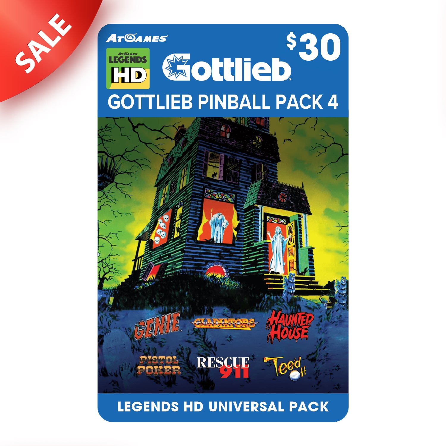 Gottlieb Pinball Pack 4 (Legends HD Universal Pack)