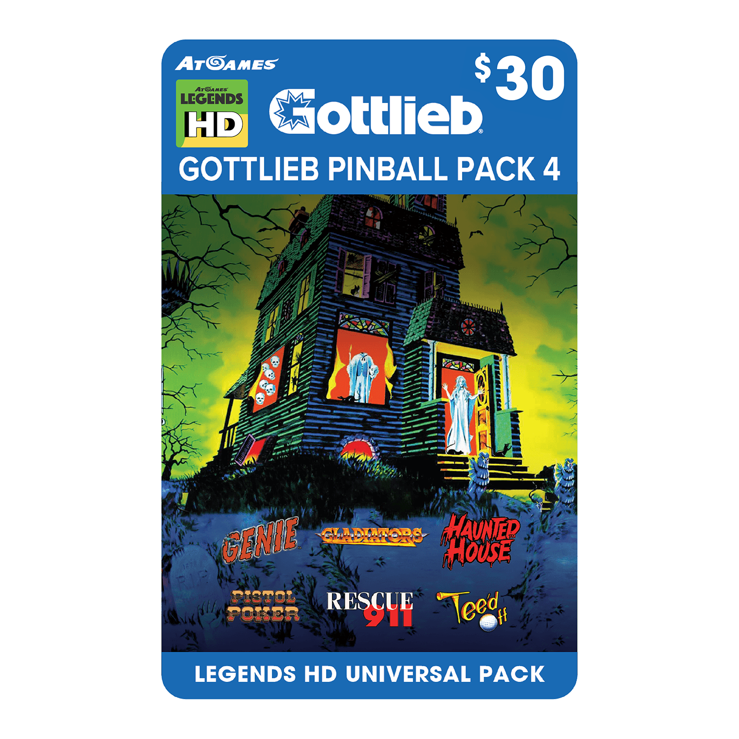 Gottlieb Pinball Pack 4 (Legends HD Universal Pack)
