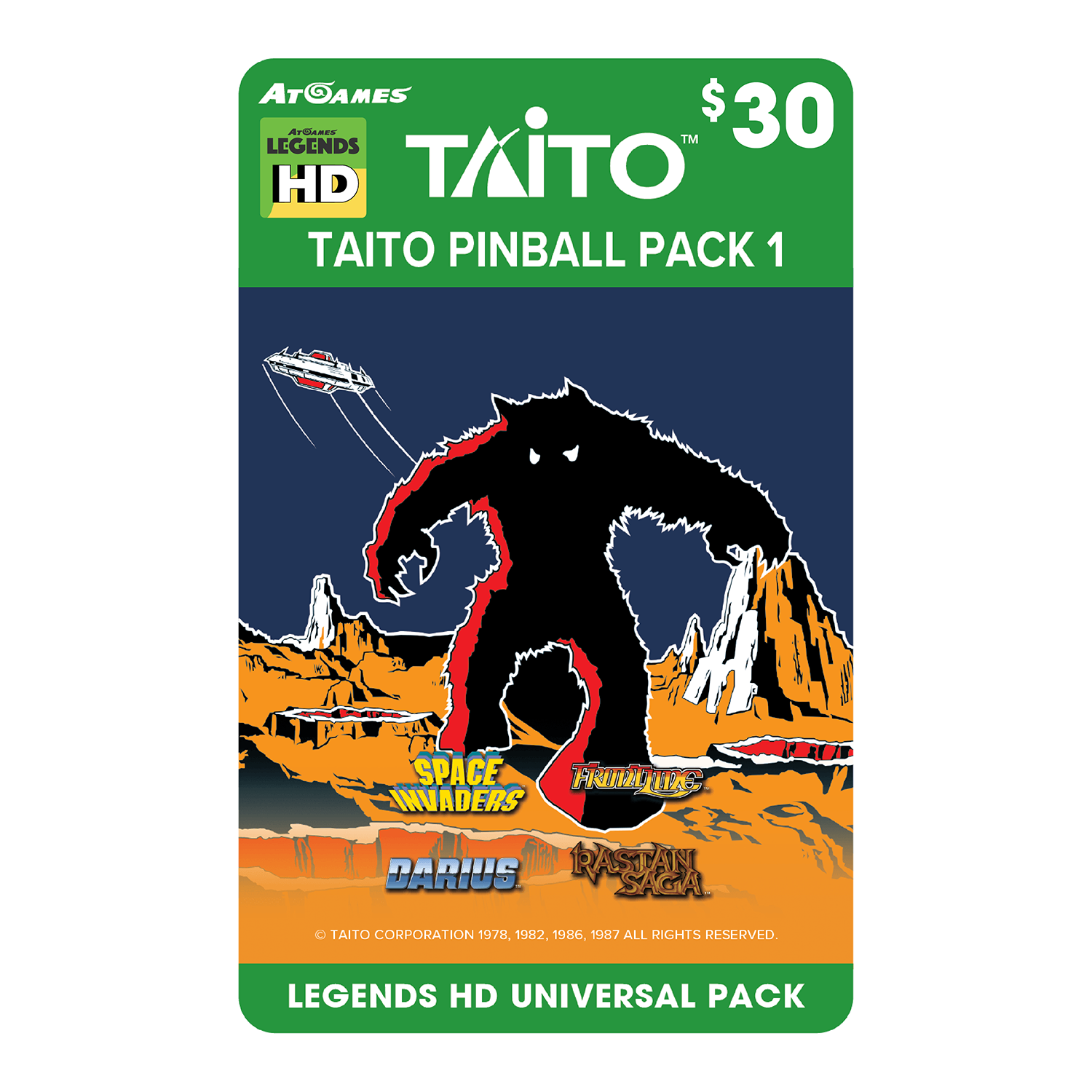 TAITO Pinball Pack 1 (Legends HD Universal Pack)