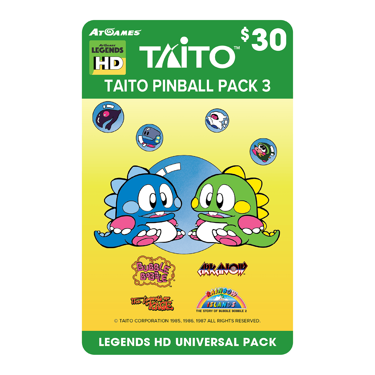TAITO Pinball Pack 3 (Legends HD Universal Pack)