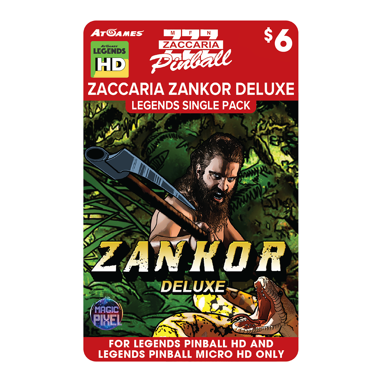 Zaccaria Zankor Deluxe Legends Single Pack (For Legends Pinball HD and Legends Pinball Micro HD Only)