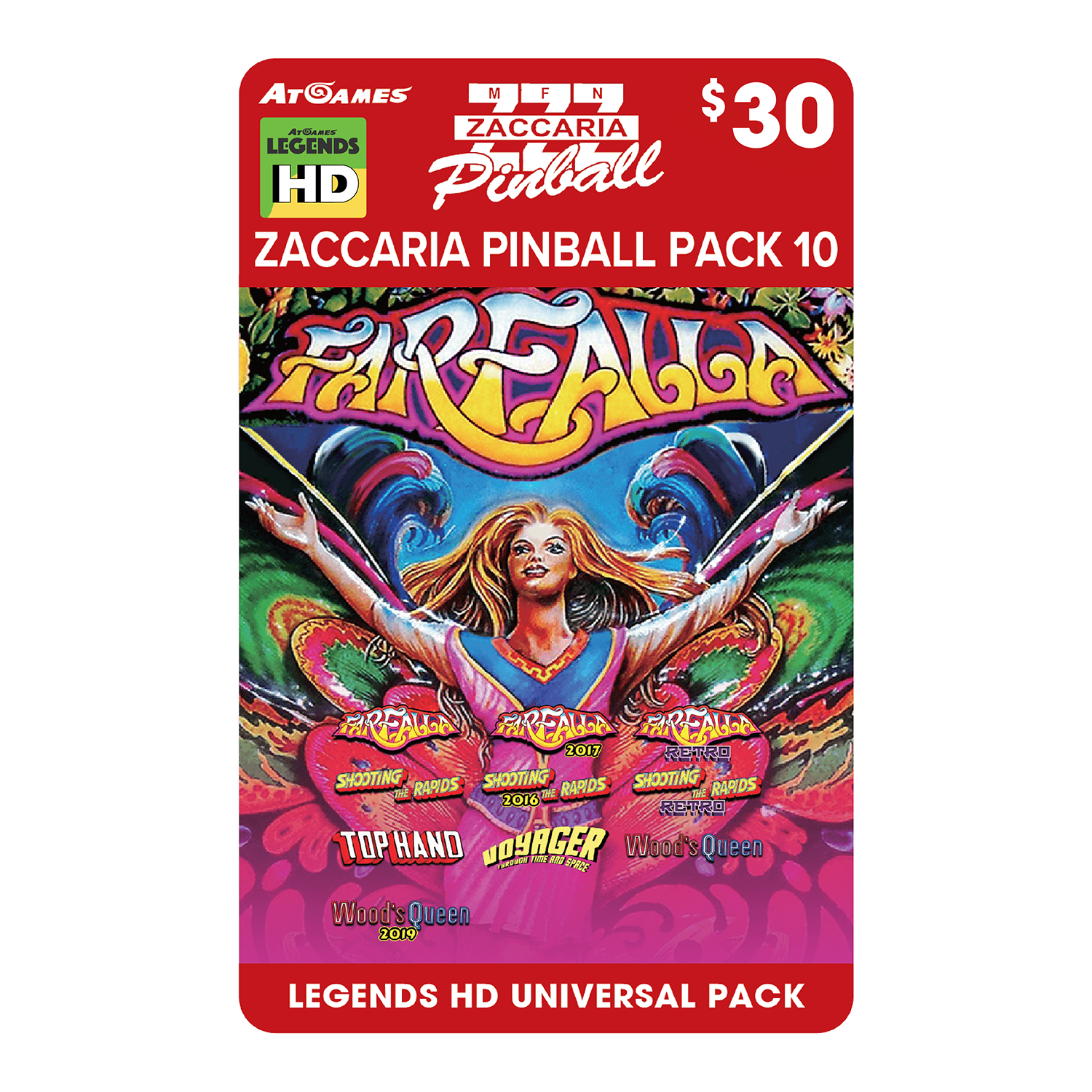 Zaccaria Pinball Pack 10 (Legends HD Universal Pack)